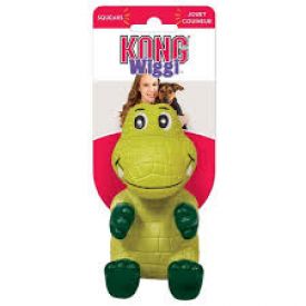 Kong Wiggi Alligator Dog Toy Large